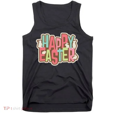 Happy Easter Colorful Bunny Tank Top