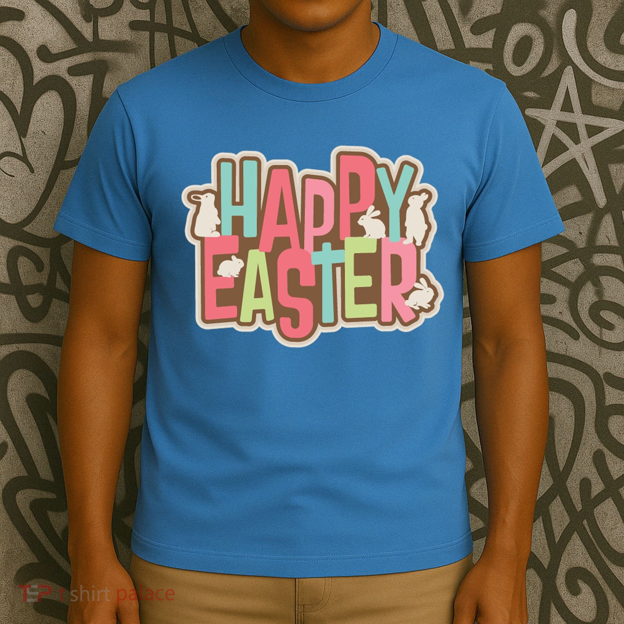 Happy Easter Colorful Bunny T-Shirt