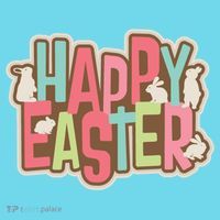 Happy Easter Colorful Bunny T-Shirt thumb 6