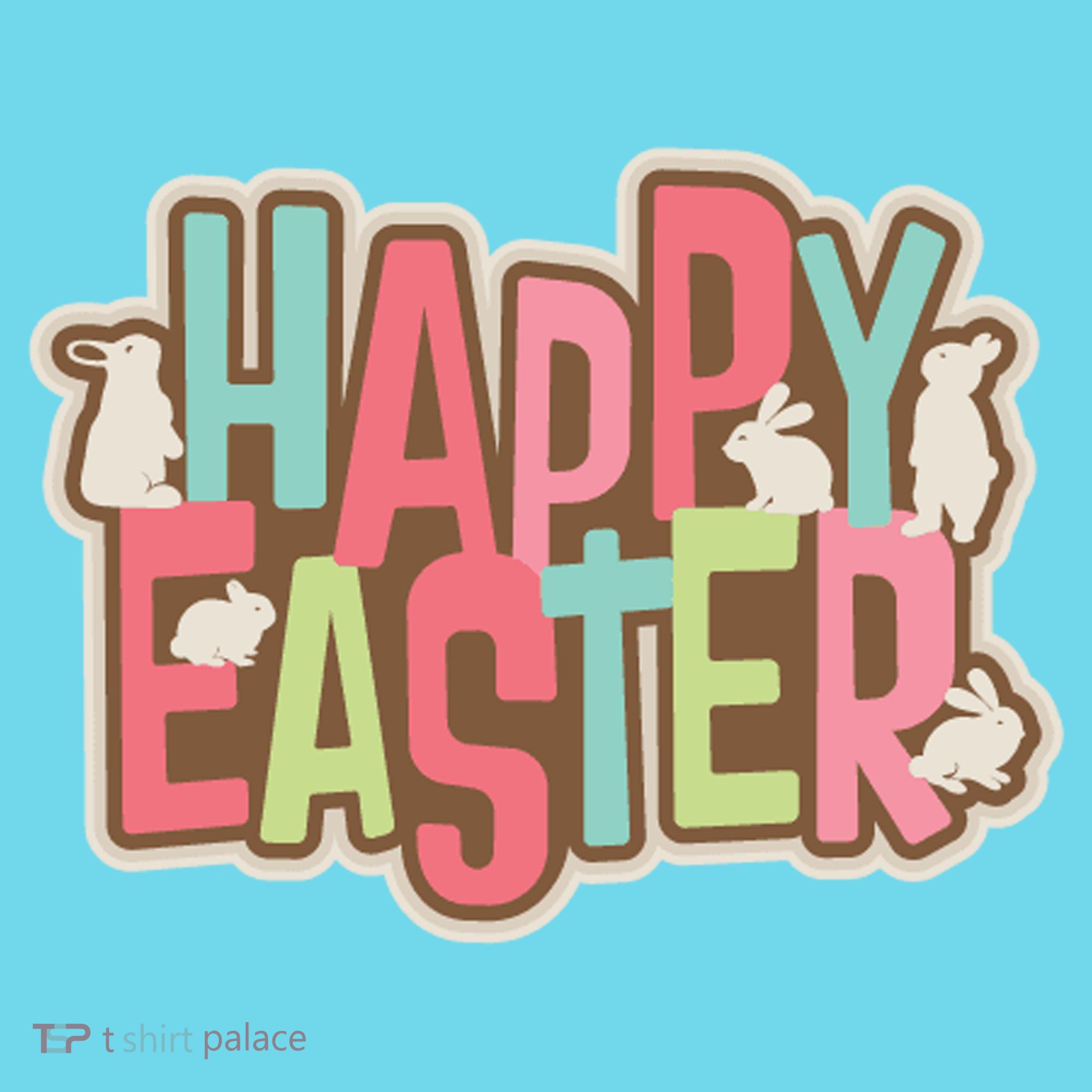 Happy Easter Colorful Bunny T-Shirt