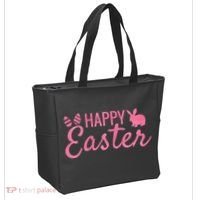Happy Easter Cute Festive Holiday Tote Bag thumb 2