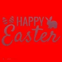 Happy Easter Cute Festive Holiday Santa Hat thumb 1
