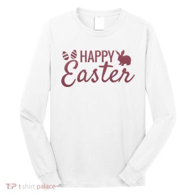 Happy Easter Cute Festive Holiday Long Sleeve Shirt