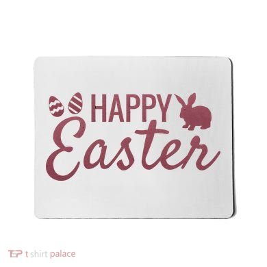 Happy Easter Cute Festive Holiday Mousepad