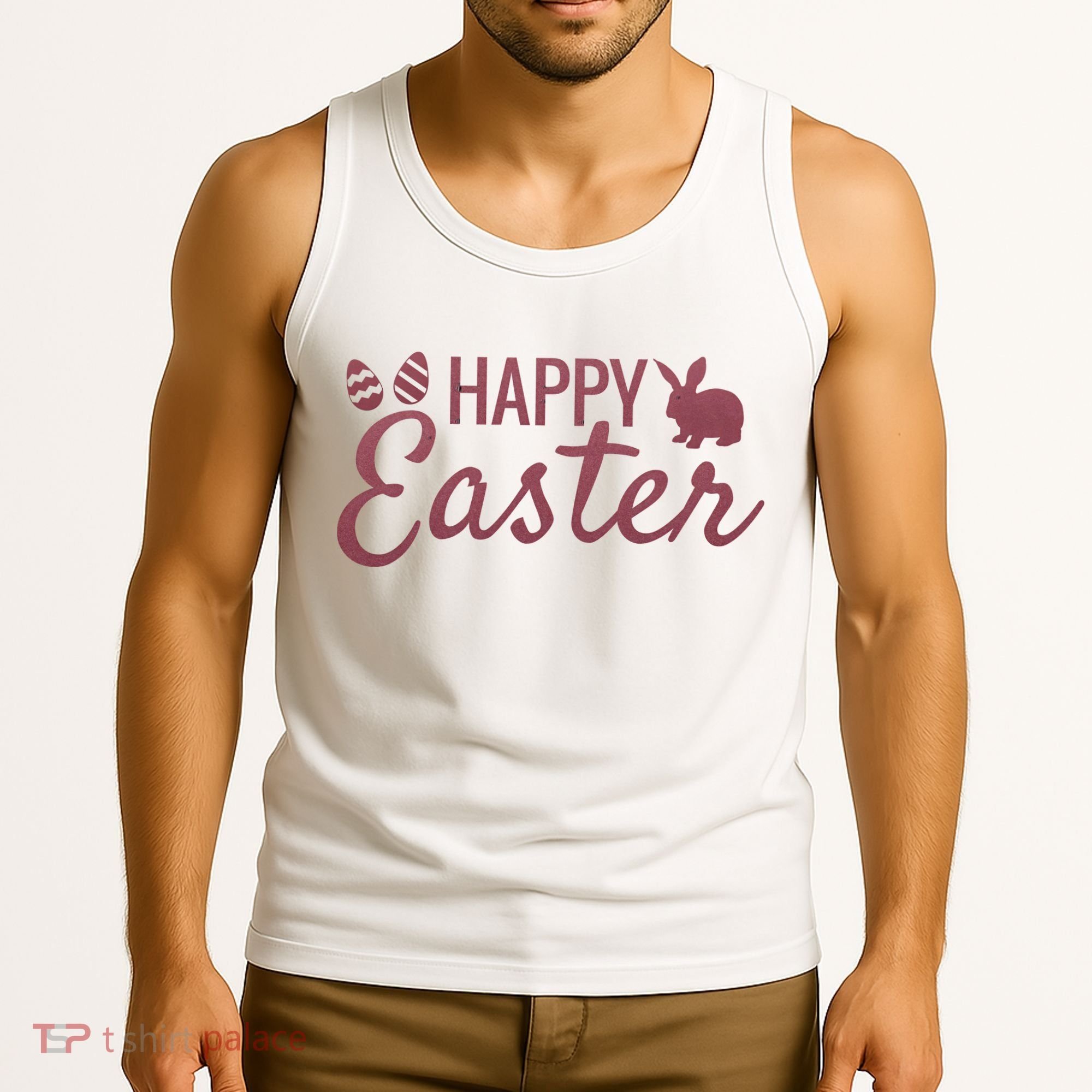 Happy Easter Cute Festive Holiday Tank Top