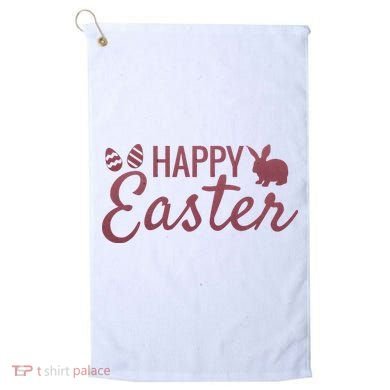 Happy Easter Cute Festive Holiday Golf Towel