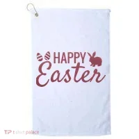 Happy Easter Cute Festive Holiday Golf Towel thumb 0