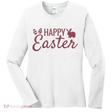 Happy Easter Cute Festive Holiday Women's Long Sleeve Shirt