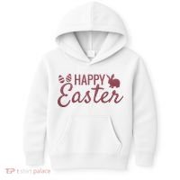 Happy Easter Cute Festive Holiday Kids Hoodie thumb 0