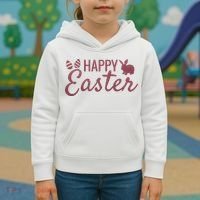 Happy Easter Cute Festive Holiday Kids Hoodie thumb 3