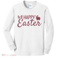 Happy Easter Cute Festive Holiday Kids Long Sleeve Shirt thumb 0
