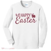 Happy Easter Cute Festive Holiday Kids Long Sleeve Shirt thumb 0
