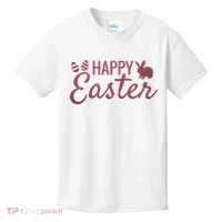 Happy Easter Cute Festive Holiday Kids T-Shirt thumb 0