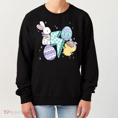 Happy Easter Cute Retro Women's Sweatshirt
