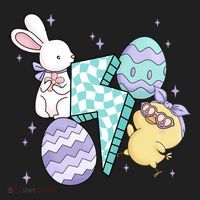 Happy Easter Cute Retro Women's Sweatshirt thumb 2