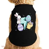 Happy Easter Cute Retro Doggie Tank thumb 0