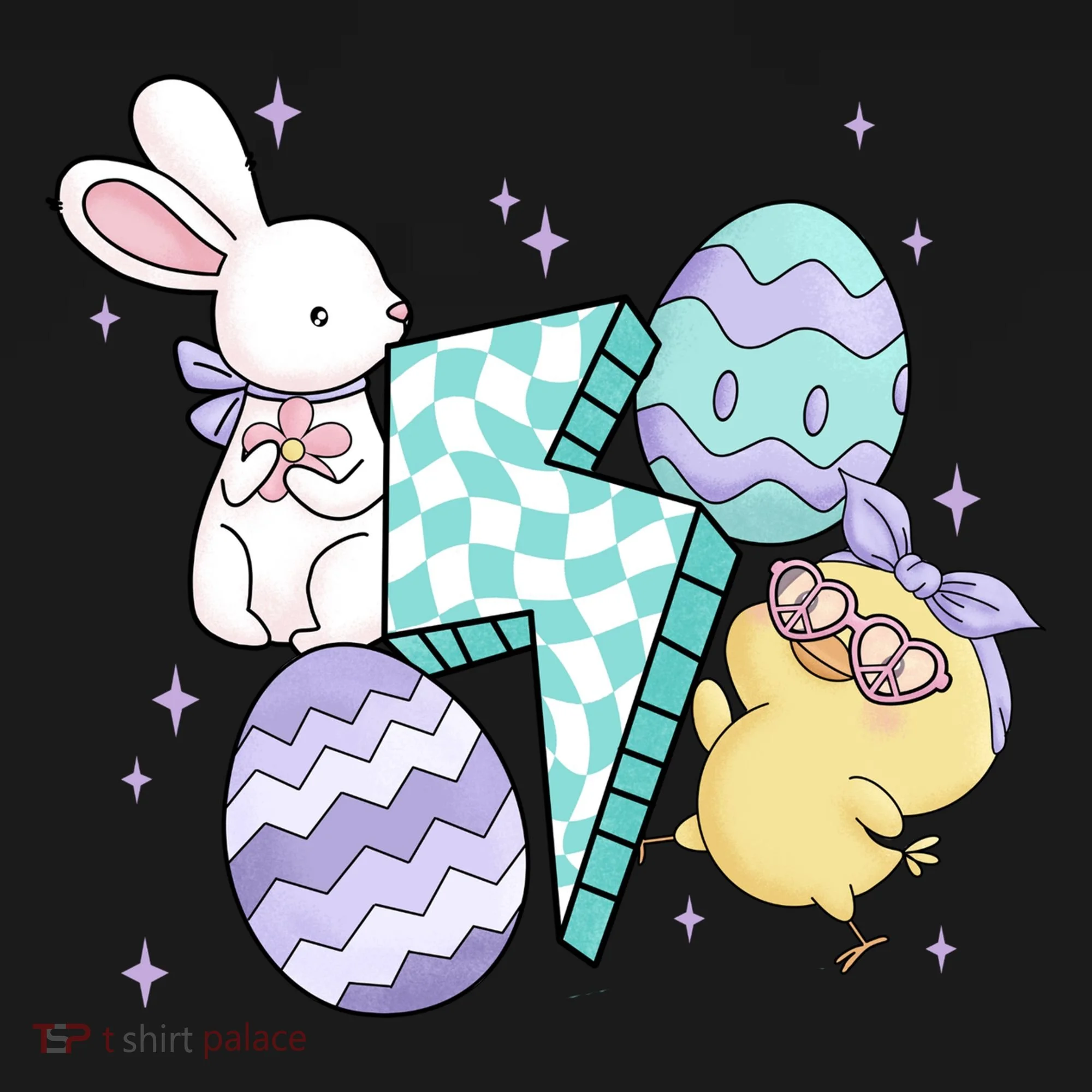 Happy Easter Cute Retro Doggie Tank
