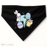 Happy Easter Cute Retro USA-Made Doggie Bandana thumb 0