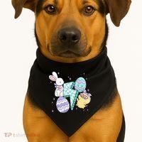 Happy Easter Cute Retro USA-Made Doggie Bandana thumb 1
