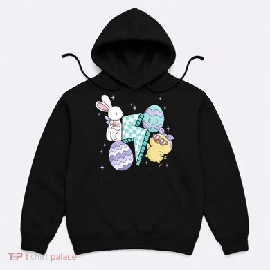Happy Easter Cute Retro Hoodie