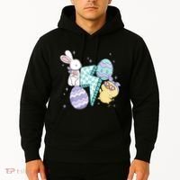 Happy Easter Cute Retro Hoodie thumb 2