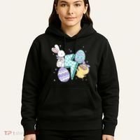 Happy Easter Cute Retro Hoodie thumb 5