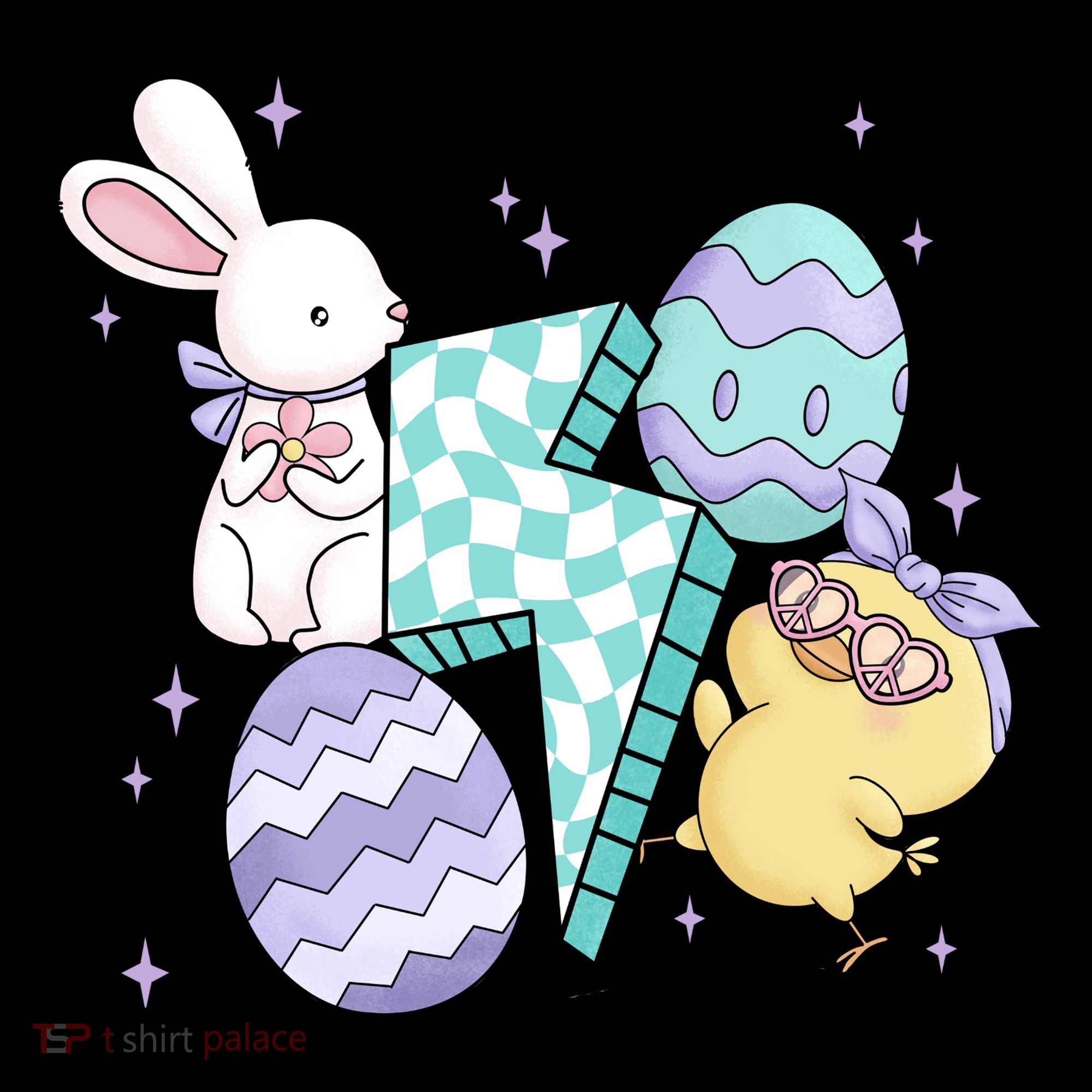 Happy Easter Cute Retro Hoodie