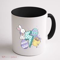 Happy Easter Cute Retro Coffee Mug thumb 1