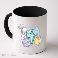 Happy Easter Cute Retro Coffee Mug thumb 0