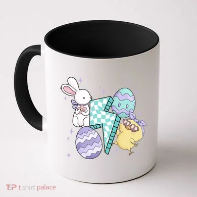 Happy Easter Cute Retro Coffee Mug