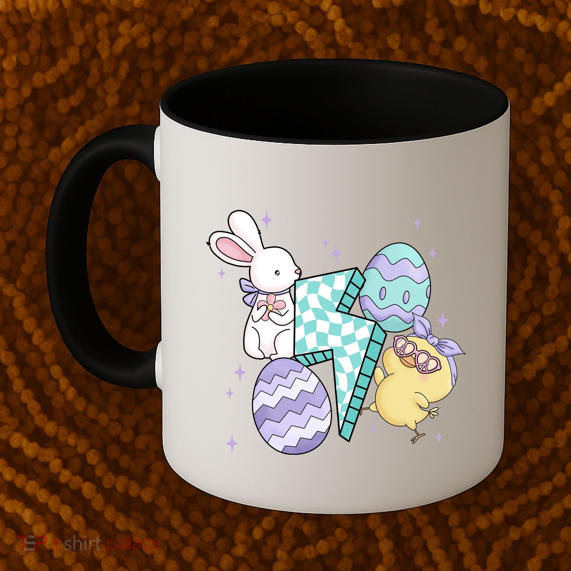 Happy Easter Cute Retro Coffee Mug