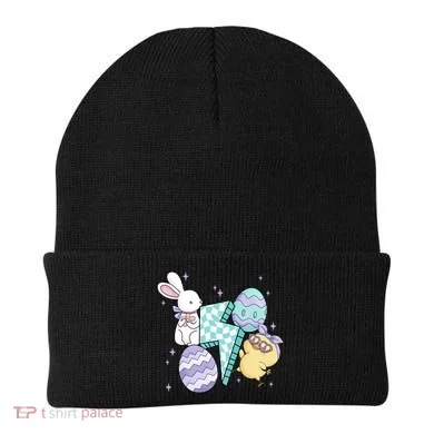 Happy Easter Cute Retro Beanie