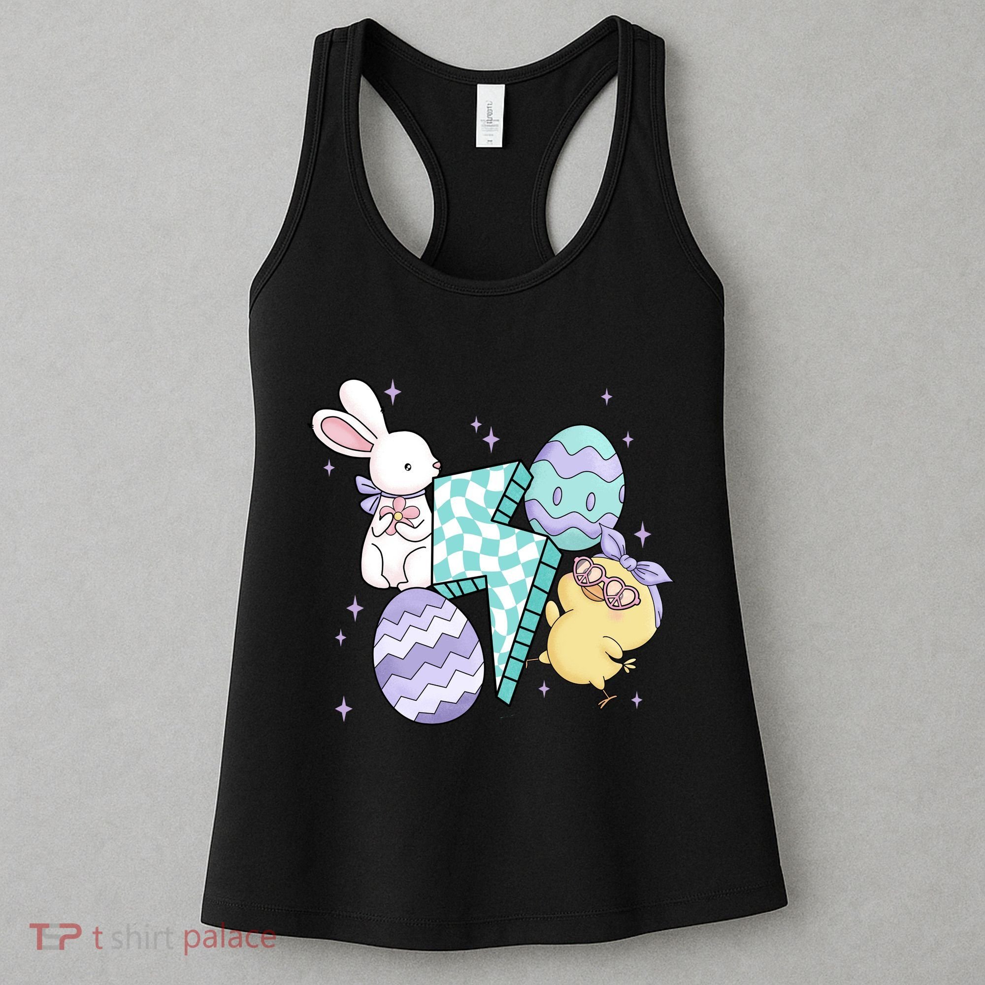 Happy Easter Cute Retro Women's Tank Top