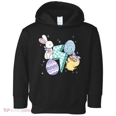 Happy Easter Cute Retro Toddler Hoodie