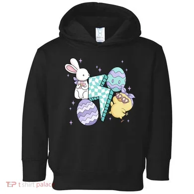 Happy Easter Cute Retro Toddler Hoodie