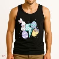 Happy Easter Cute Retro Tank Top thumb 3