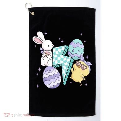 Happy Easter Cute Retro Golf Towel
