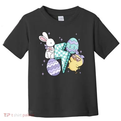 Happy Easter Cute Retro Toddler T-Shirt