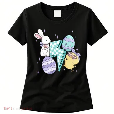 Happy Easter Cute Retro Women's T-Shirt