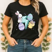 Happy Easter Cute Retro Women's T-Shirt thumb 2