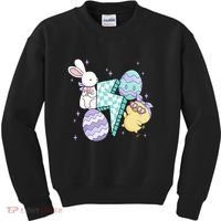 Happy Easter Cute Retro Kids Sweatshirt thumb 0