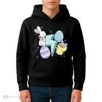 Happy Easter Cute Retro Kids Hoodie thumb 4