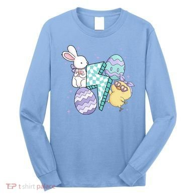 Happy Easter Cute Retro Long Sleeve Shirt