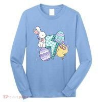 Happy Easter Cute Retro Long Sleeve Shirt thumb 0