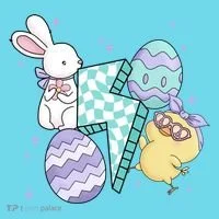 Happy Easter Cute Retro T-Shirt thumb 6