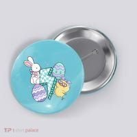 Happy Easter Cute Retro Button thumb 0