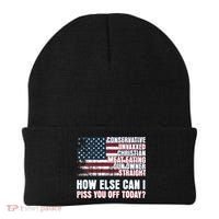 How Else Can I Piss You Off Today Us Flag Beanie thumb 0