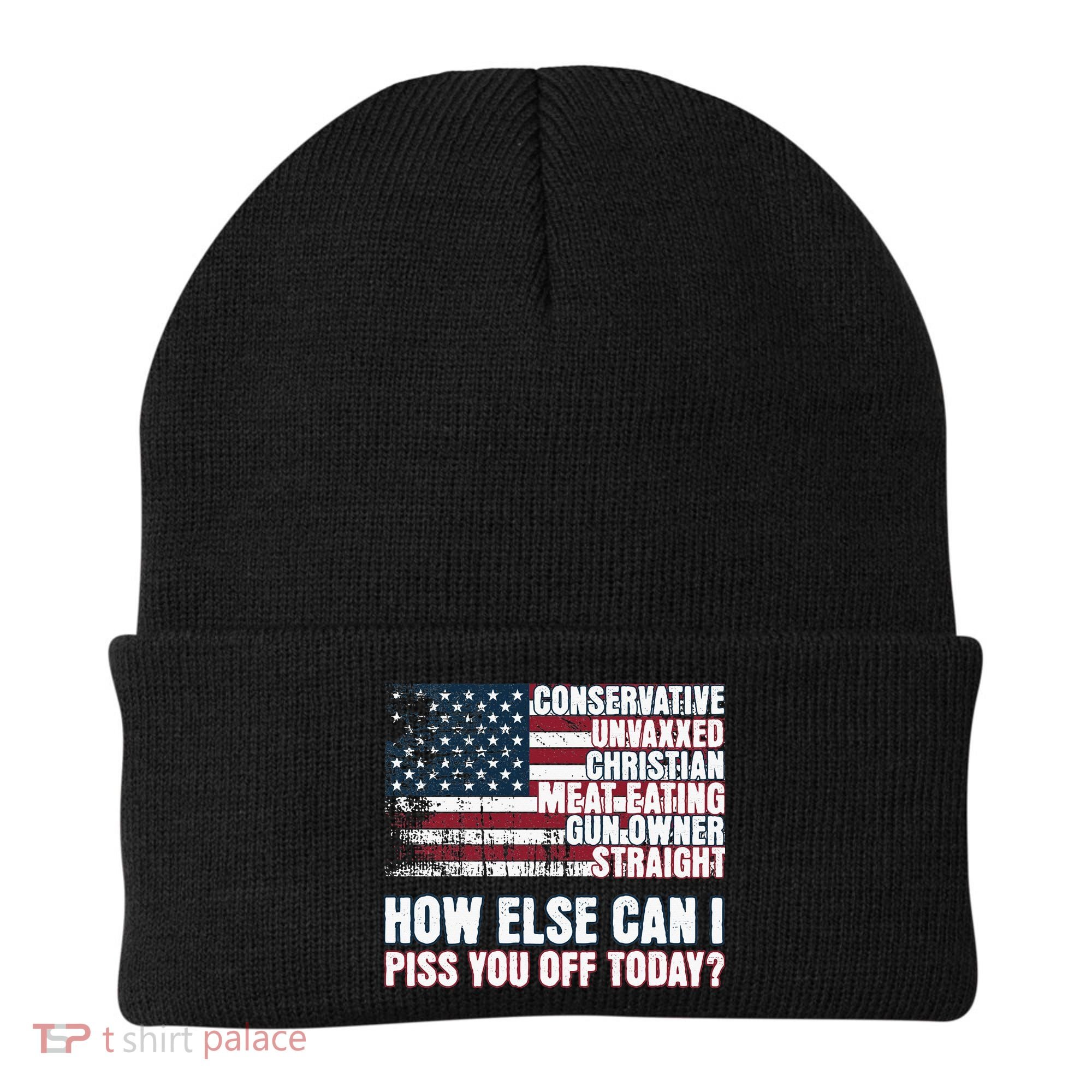 How Else Can I Piss You Off Today Us Flag Beanie