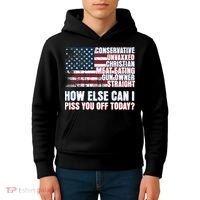 How Else Can I Piss You Off Today Us Flag Kids Hoodie thumb 4