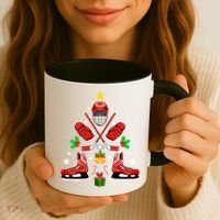 Hockey Equipt Christmas Tree Christmas Hockey Cool Gift Coffee Mug thumb 3